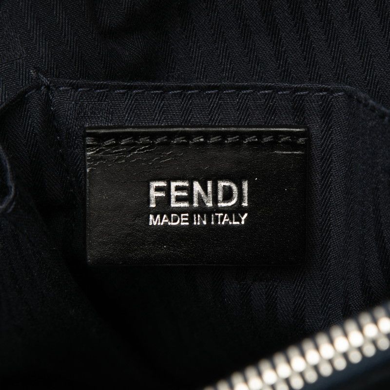 Fendi Toujour 2-Way Shoulder Bag Navy Leather — view 5