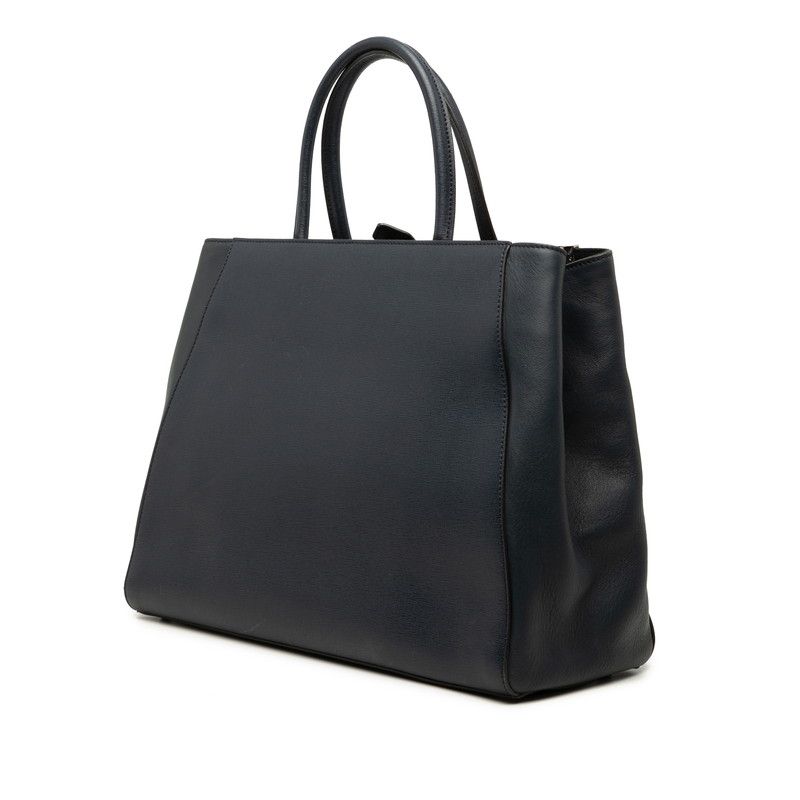 Fendi Toujour 2-Way Shoulder Bag Navy Leather — view 2