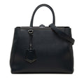 Fendi Toujour 2-Way Shoulder Bag Navy Leather