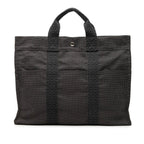 Hermes Her Line MM Tote Gray Canvas