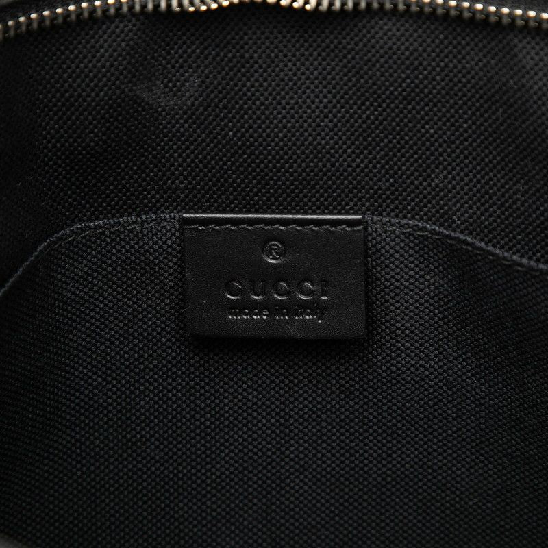 Gucci GG Supreme Sherry Line Clutch Black Leather — view 5
