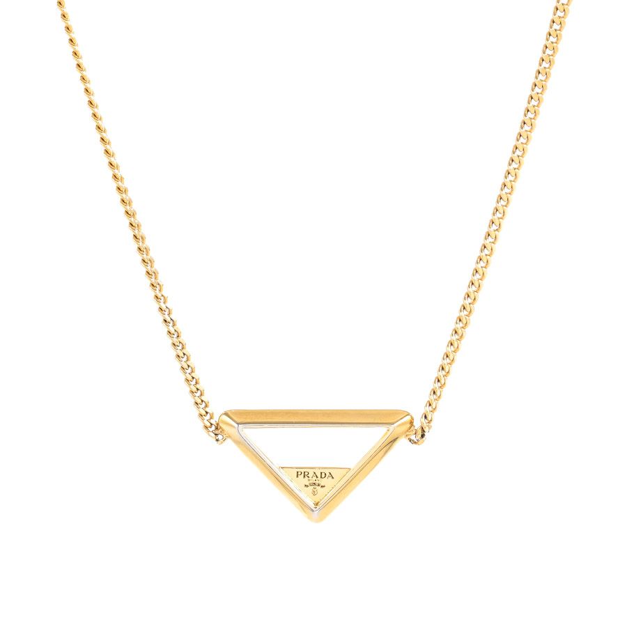 Prada Necklace Metal Gold