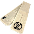 Louis Vuitton Scarf Echarpe Shirred Lamb Shearling Beige