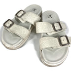 Louis Vuitton Sandals LV Venice Mules Leather Blanc White