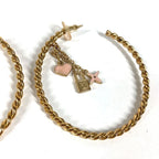 Louis Vuitton Earrings Cles All Metal Gold — view 4