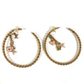 Louis Vuitton Earrings Cles All Metal Gold