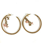 Louis Vuitton Earrings Cles All Metal Gold