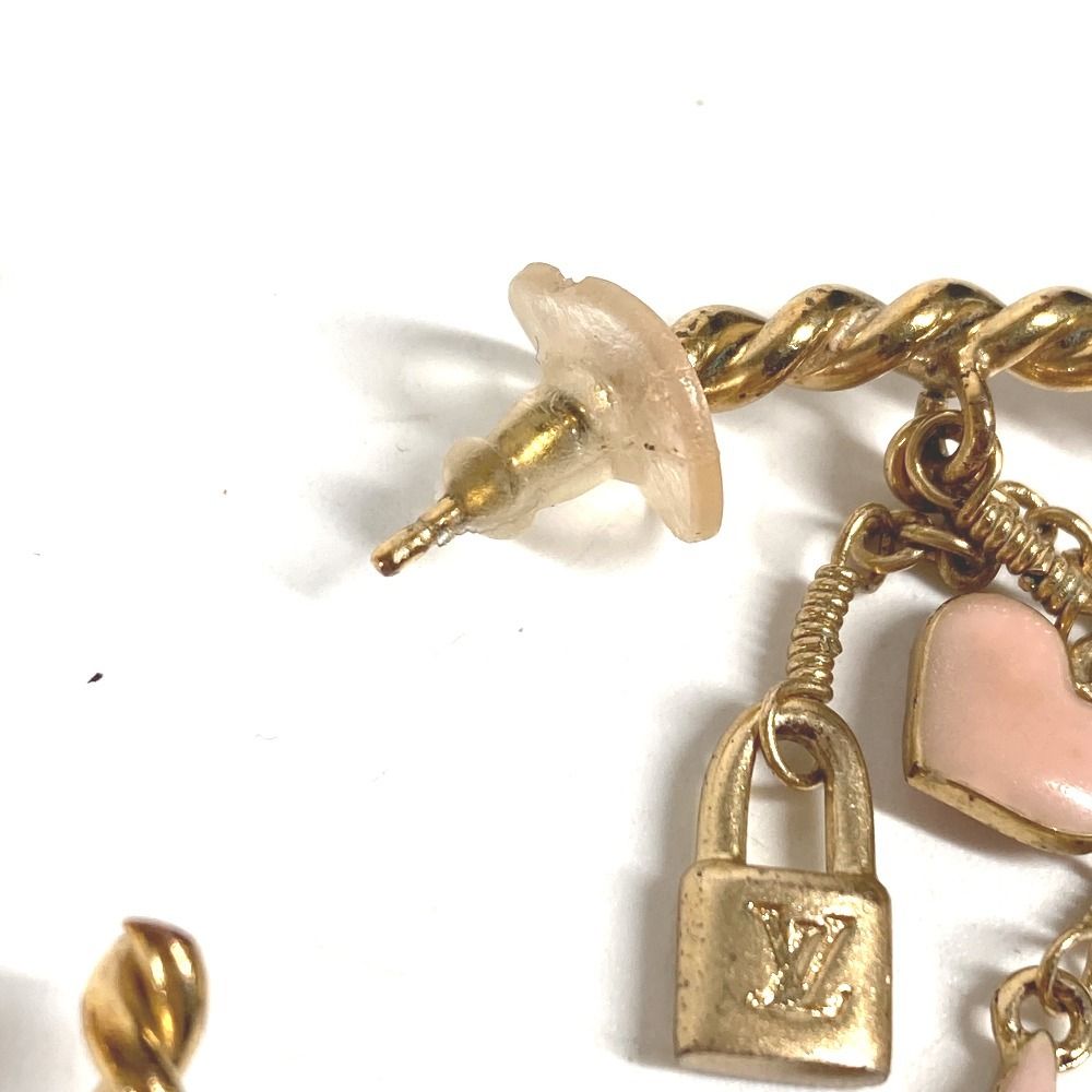 Louis Vuitton Earrings Cles All Metal Gold — view 7