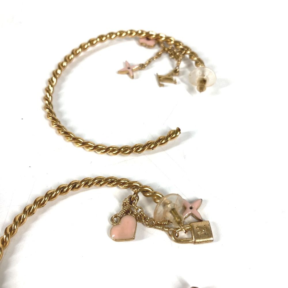 Louis Vuitton Earrings Cles All Metal Gold — view 5
