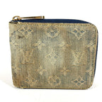 Louis Vuitton Bifold Wallet Mini Zippy Monogram Denim Canvas Blue