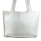 Chanel Shoulder Bag Logo CC Caviar Leather White — view 2