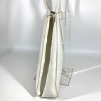 Chanel Shoulder Bag Logo CC Caviar Leather White — view 3