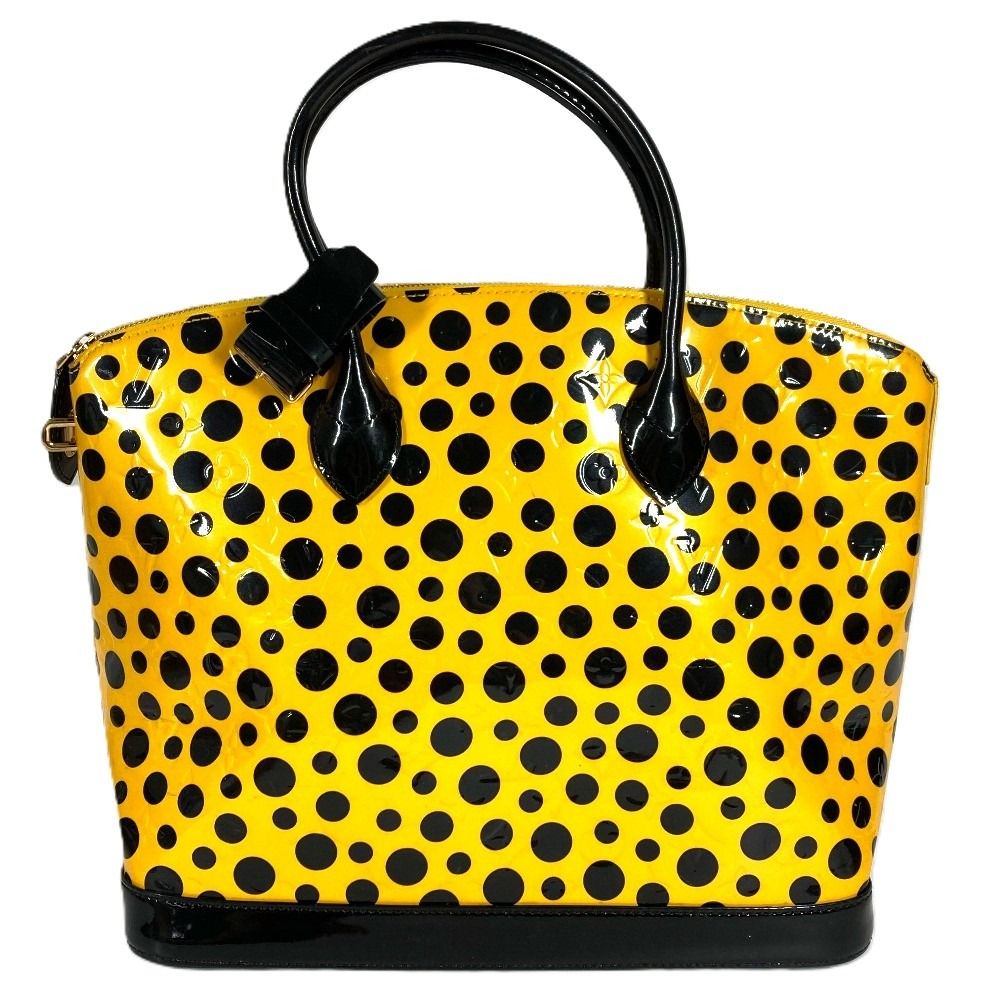 Louis Vuitton Handbag Lockit MM Patent Leather Yellow