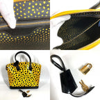 Louis Vuitton Handbag Lockit MM Patent Leather Yellow — view 9