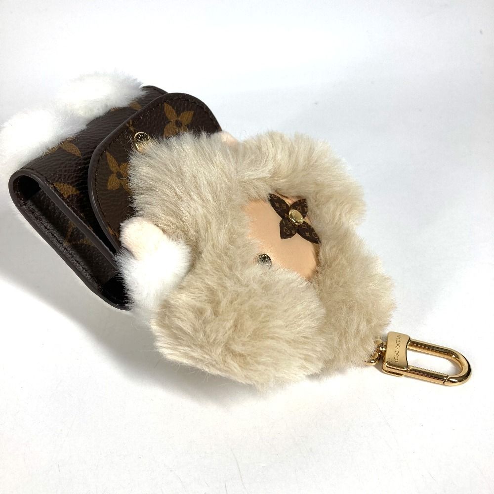 Louis Vuitton Key Holder Bag Charm Vivienne Strap Monogram Canvas Brown — view 3