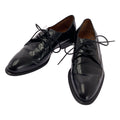 Celine Leather Lace Up Shoes 36.5 Black