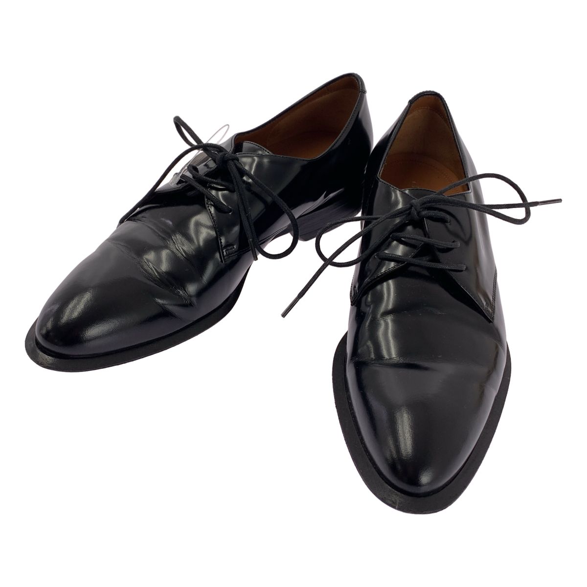 Celine Leather Lace Up Shoes 36.5 Black