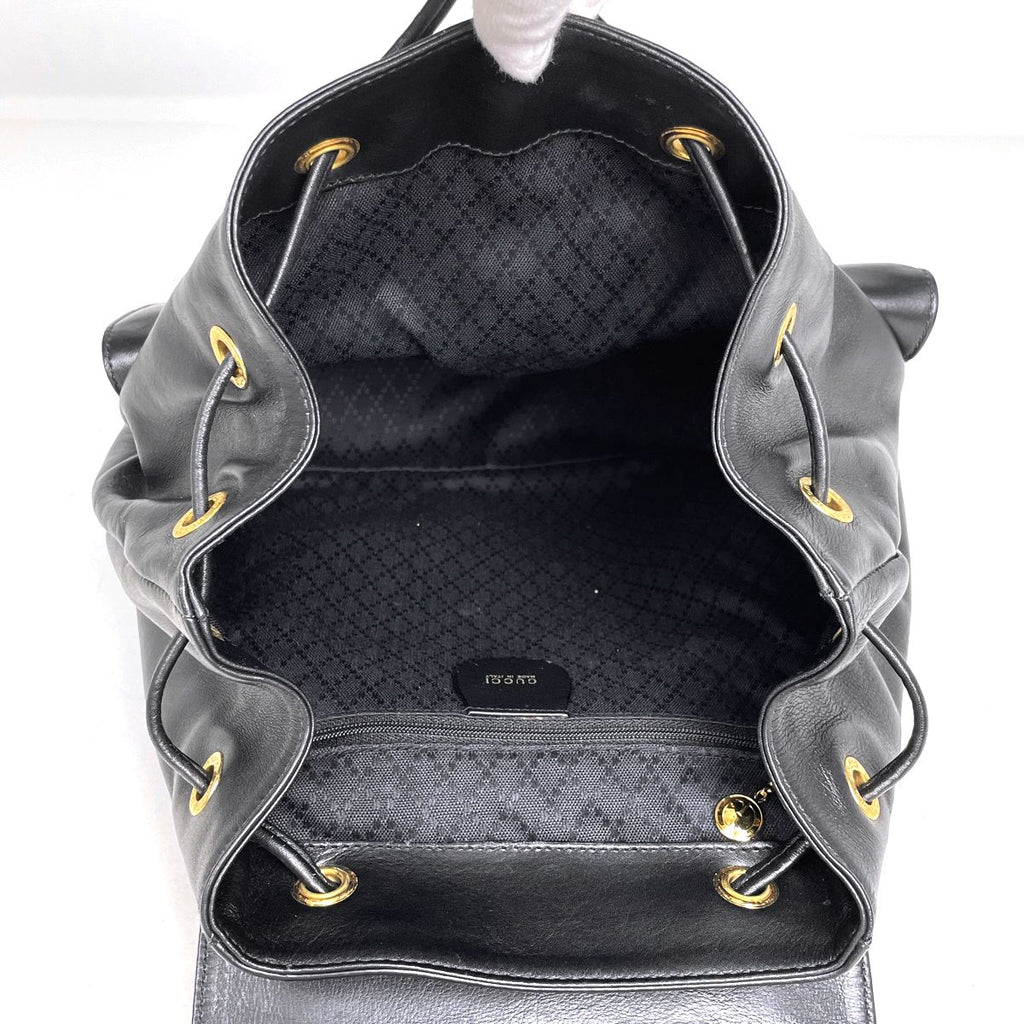 Gucci Bamb Backpack Leather Black — view 9