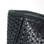 Dior Braided Leather Shoulder Bag Black — view 4