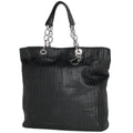 Dior Braided Leather Shoulder Bag Black