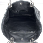 Dior Braided Leather Shoulder Bag Black — view 8