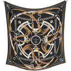 Hermes Carre 140 la Promenade du Matin Bandana Morning Walk Scarf Cashmere Silk