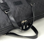 Gucci GG Pattern Boston Bag Nylon Black — view 4