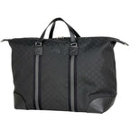 Gucci GG Pattern Boston Bag Nylon Black