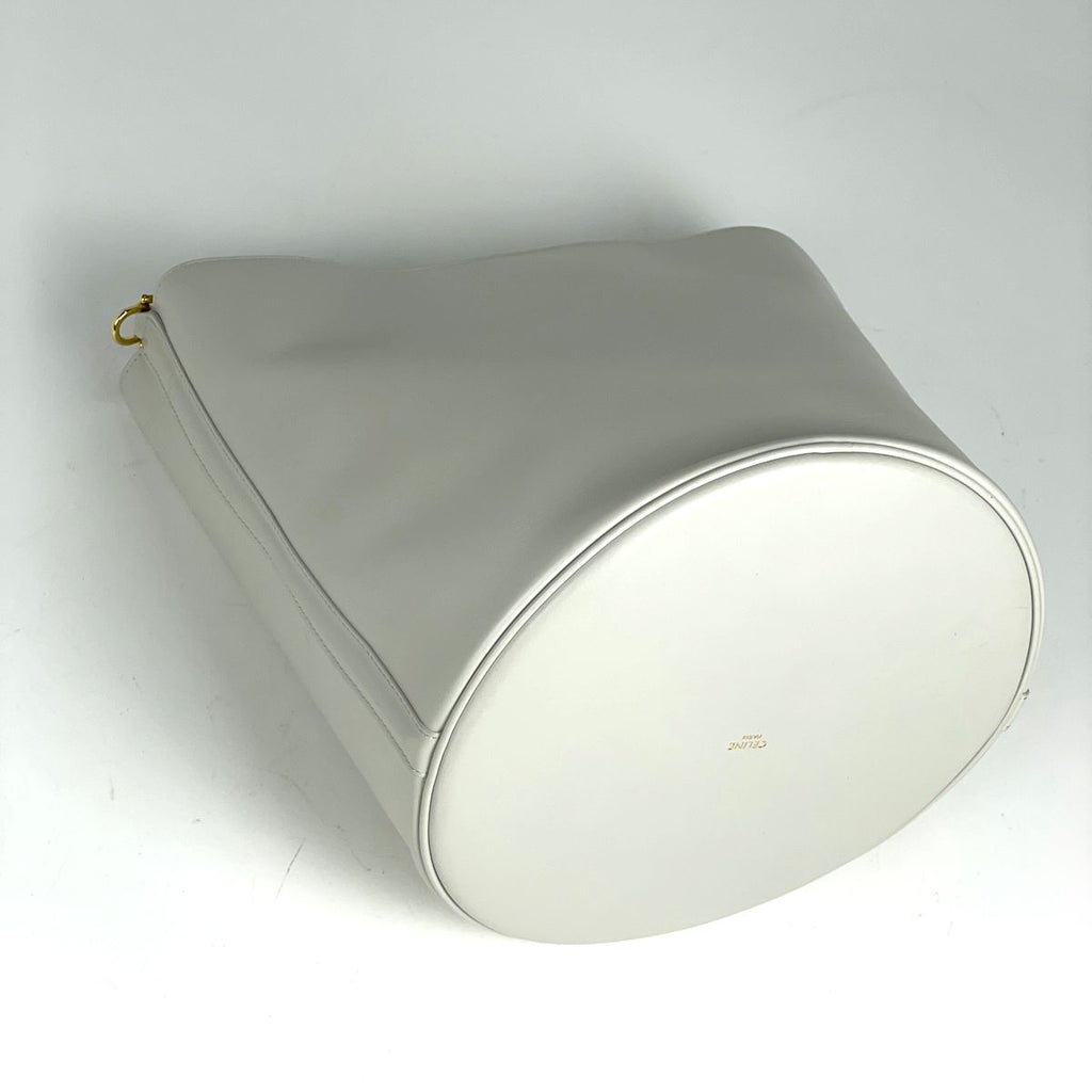 Celine Bucket 16 2-Way Shoulder Bag Leather White — view 2