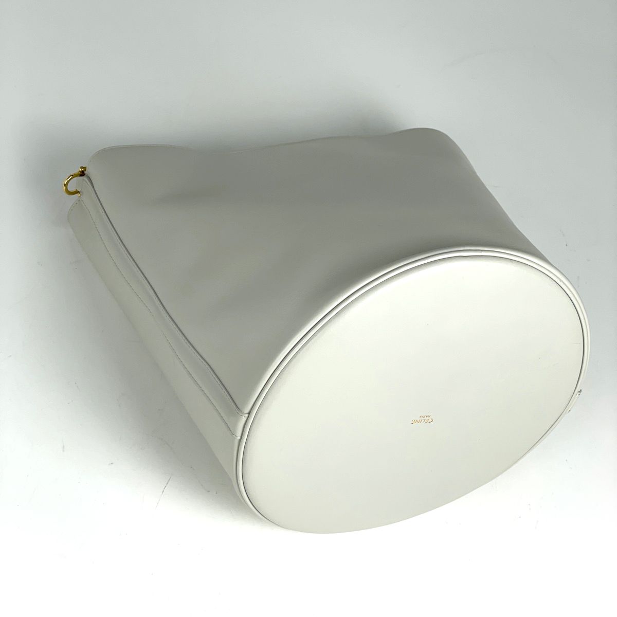 Celine Bucket 16 2-Way Shoulder Bag Leather White — view 2