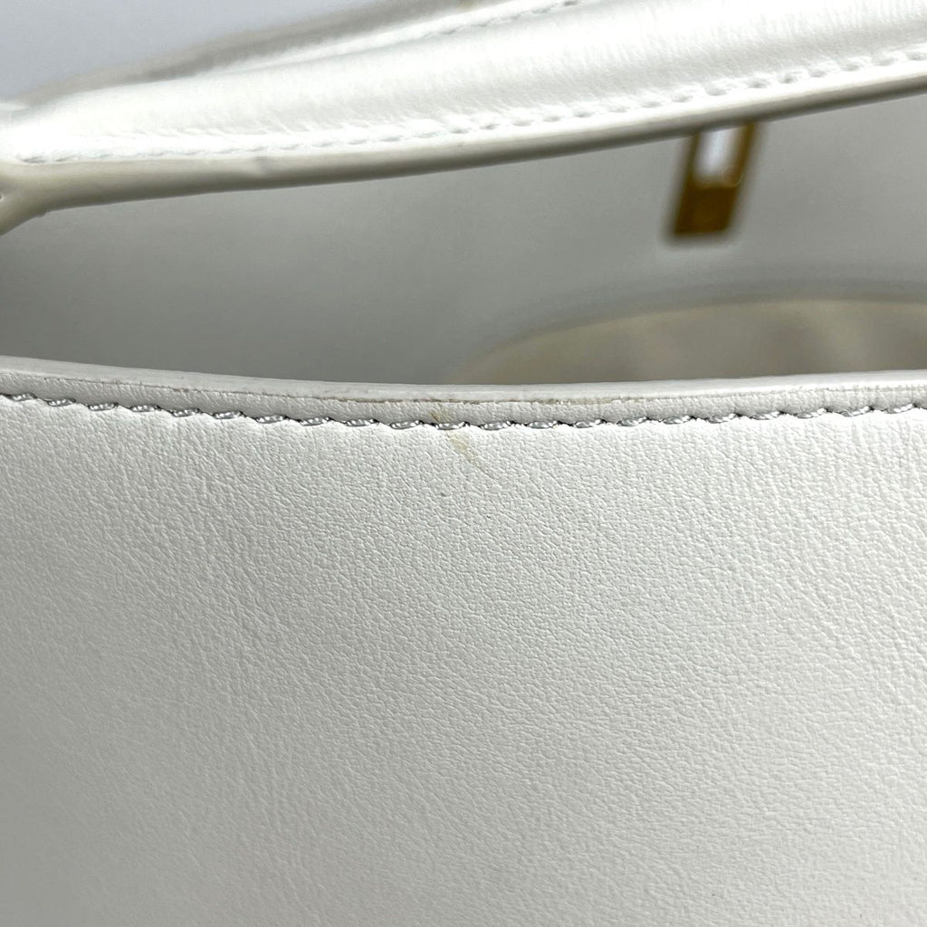 Celine Bucket 16 2-Way Shoulder Bag Leather White — view 4