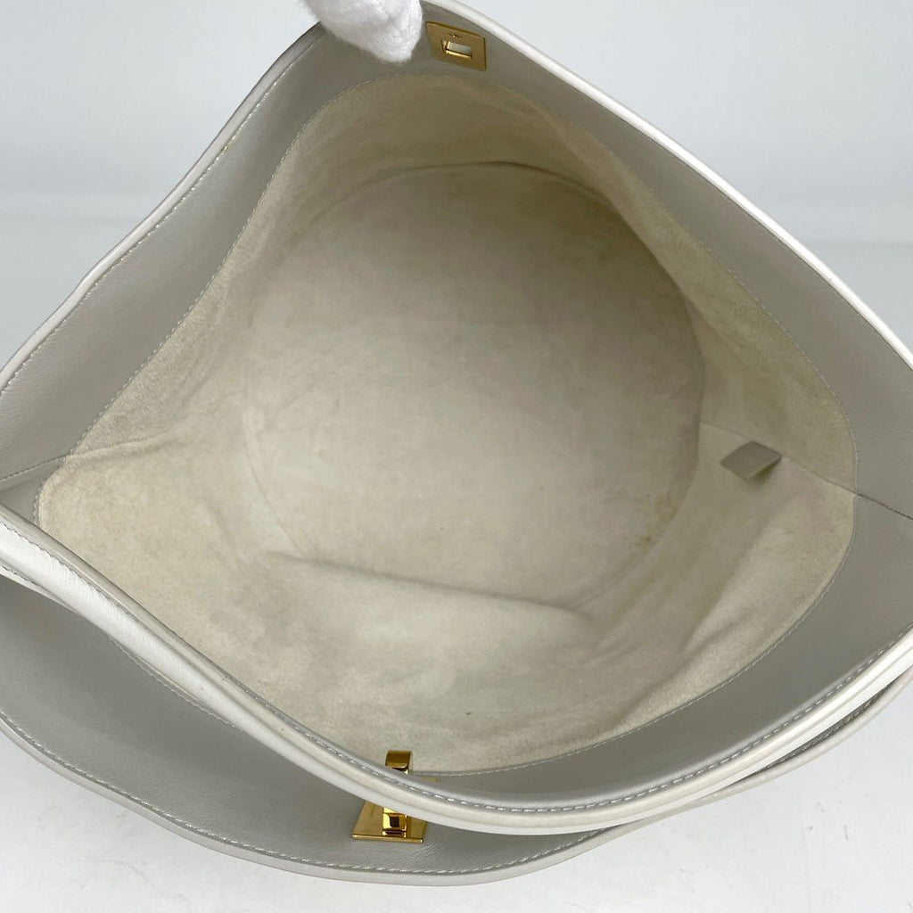 Celine Bucket 16 2-Way Shoulder Bag Leather White — view 8