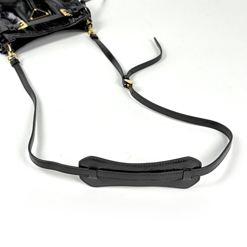 Prada Boni Mini Shoulder Bag Leather Nero — view 5