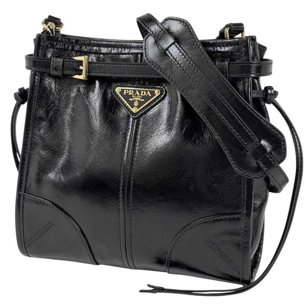 Prada Boni Mini Shoulder Bag Leather Nero