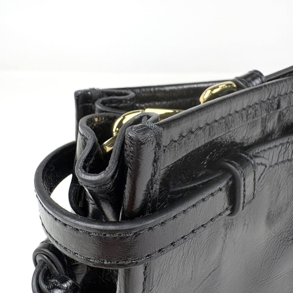 Prada Boni Mini Shoulder Bag Leather Nero — view 4