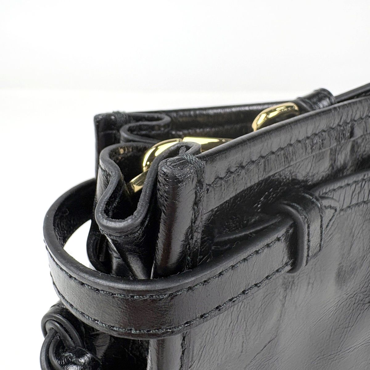 Prada Boni Mini Shoulder Bag Leather Nero — view 4