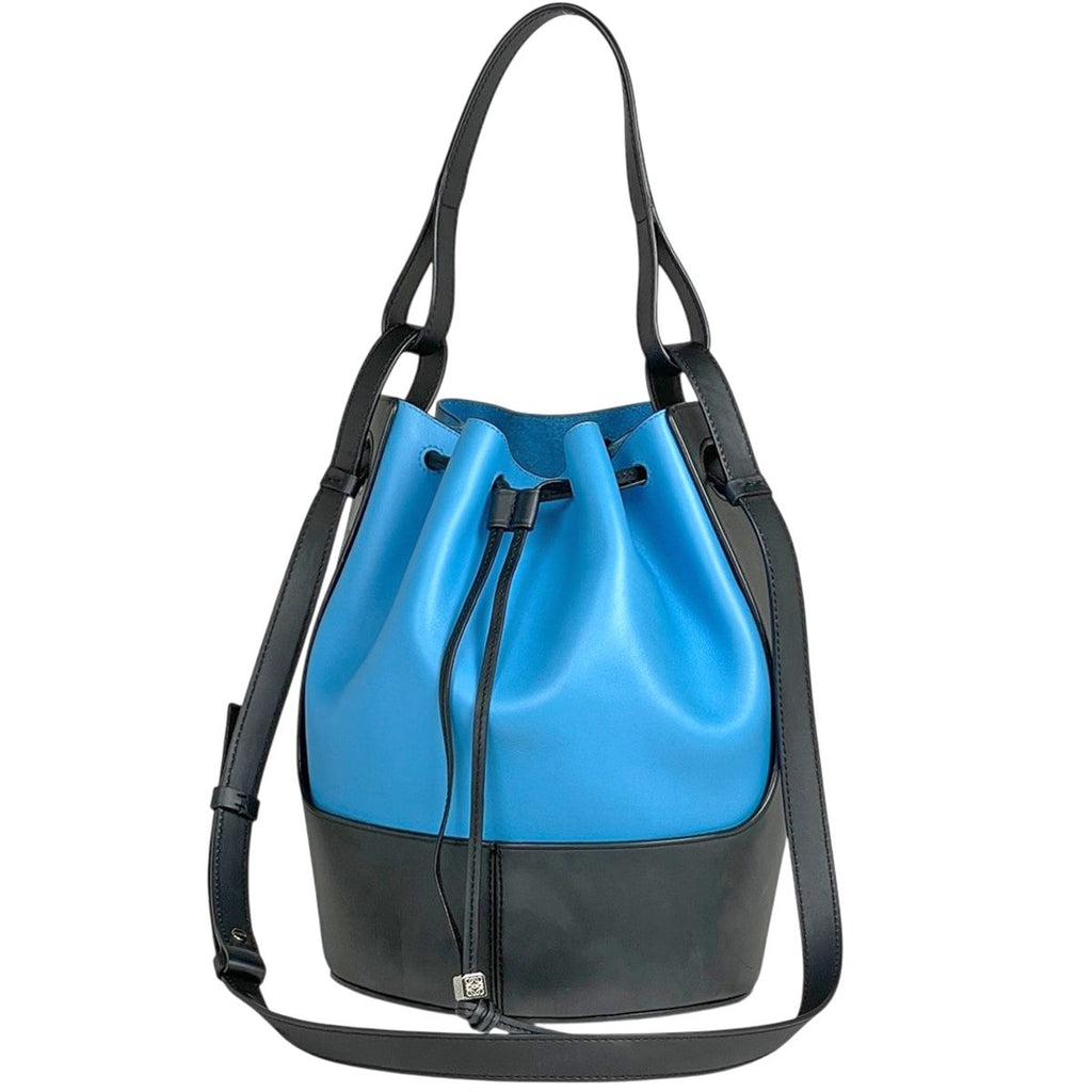 Loewe Ball Bag 2-Way Leather Blue Black