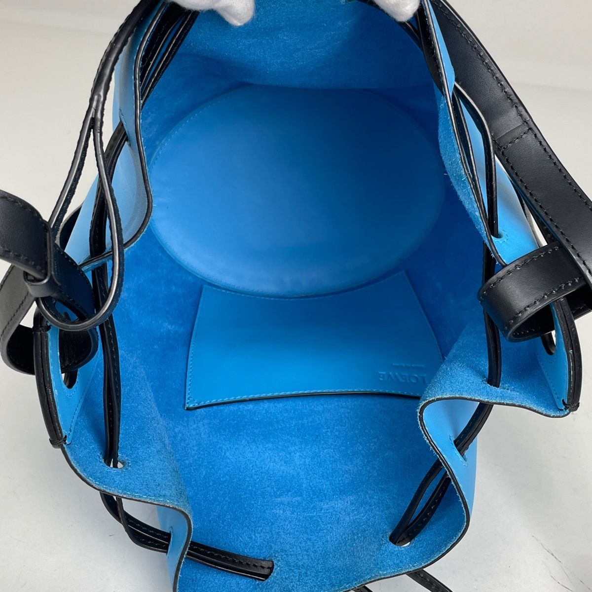 Loewe Ball Bag 2-Way Leather Blue Black — view 8