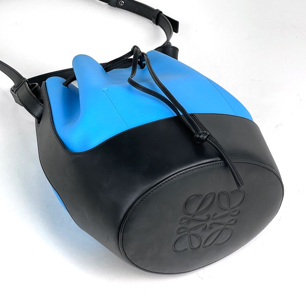 Loewe Ball Bag 2-Way Leather Blue Black — view 2
