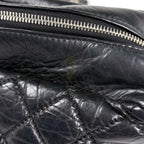 Chanel CC Logo Chain Shoulder Bag Leather Black — view 7
