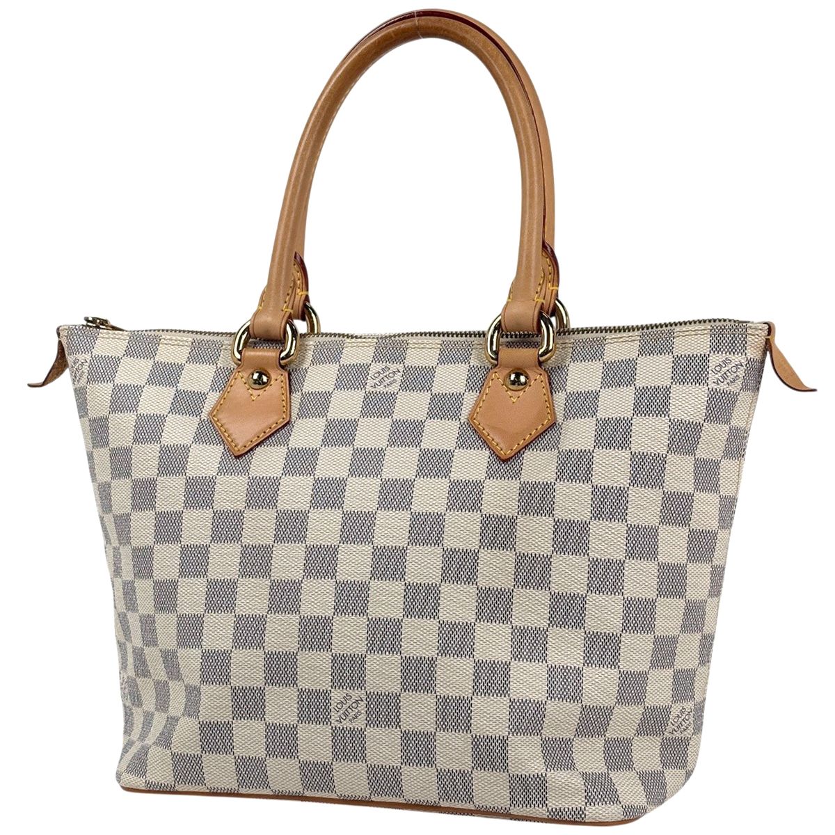 Louis Vuitton Saleya PM Tote Damier Azur White