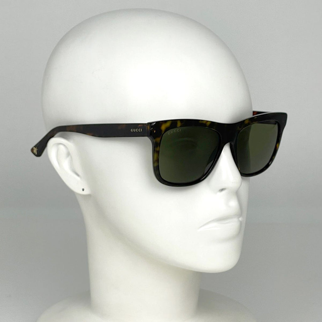 Gucci Logo Sunglasses Demi Pattern Bi Acetate Brown Eyewear — view 6