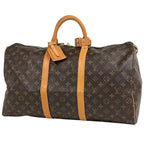 Louis Vuitton Keepall 50 Boston Bag Monogram Brown