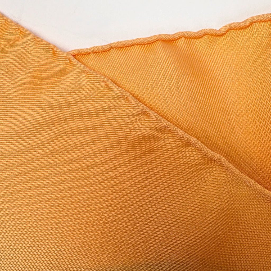 Hermes Carre 90 Axis Mundi Scarf Silk Orange Multicolor — view 4