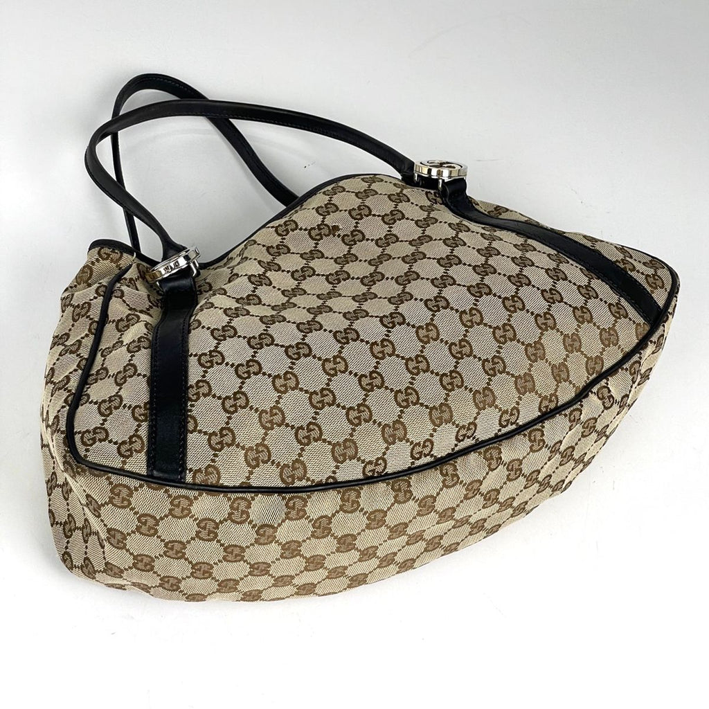 Gucci GG Twins Tote Canvas Beige Black — view 2