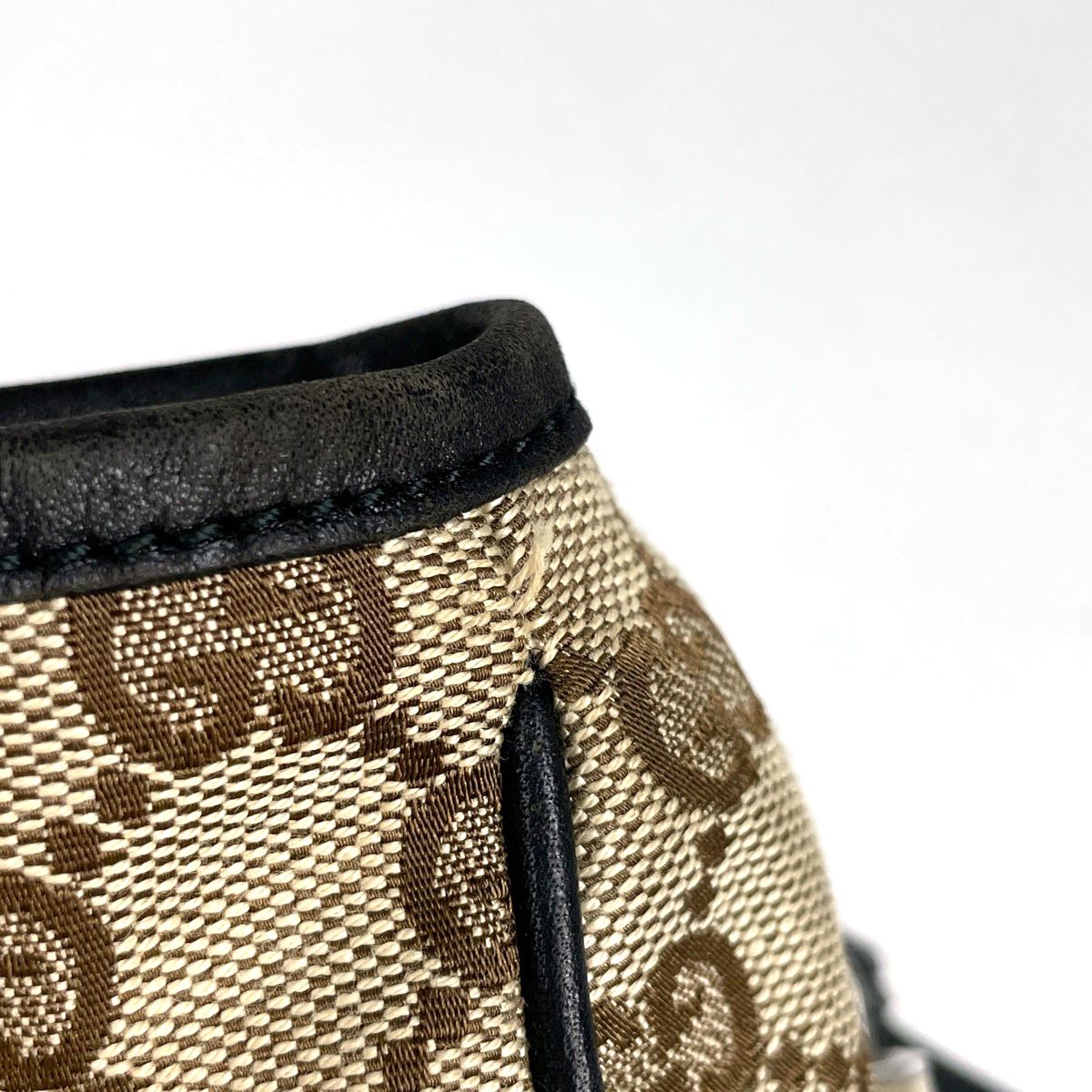 Gucci GG Twins Tote Canvas Beige Black — view 6