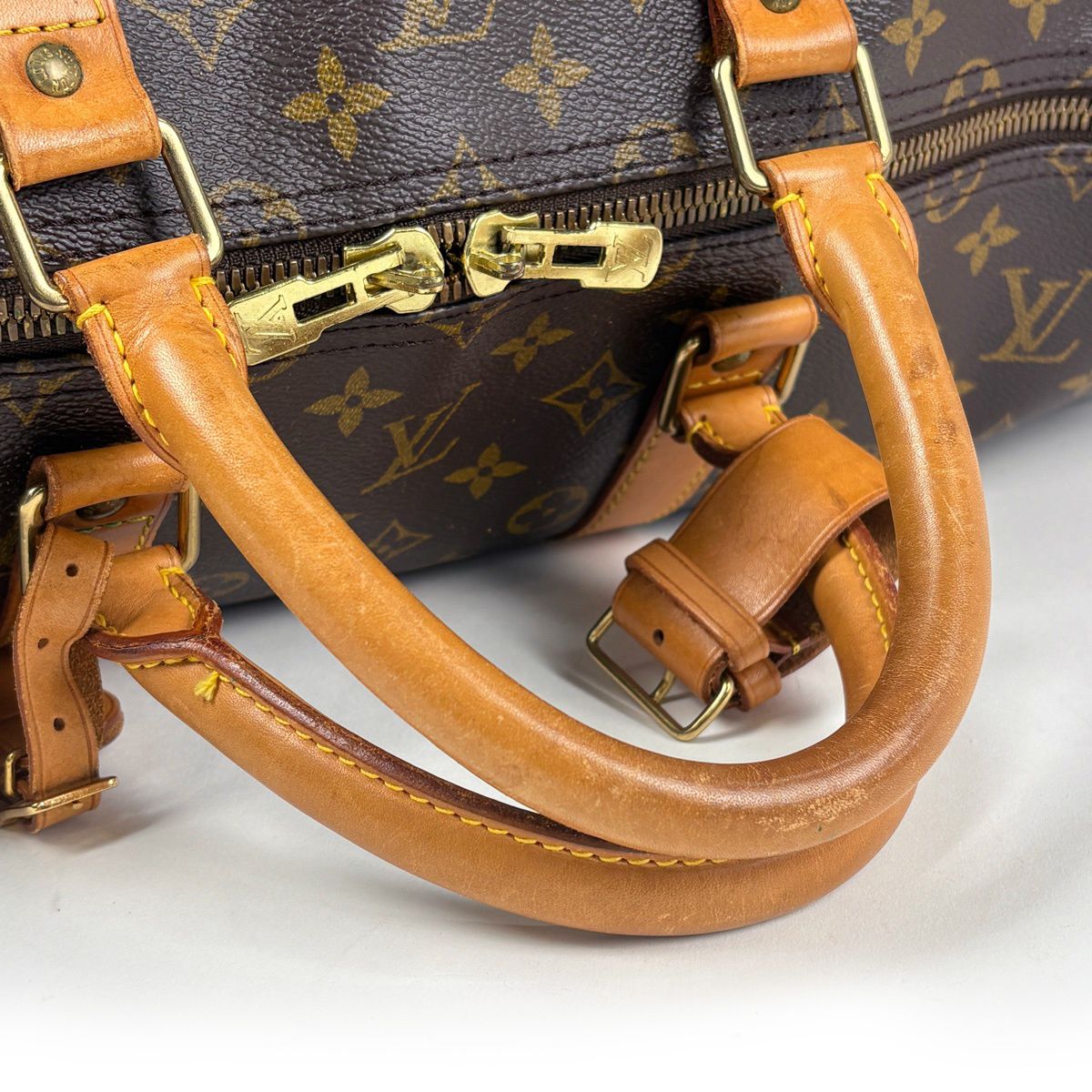 Louis Vuitton Keepall Bandouliere 55 Boston Bag Monogram Brown — view 8