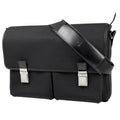 Gucci Logo Shoulder Bag Nylon Black