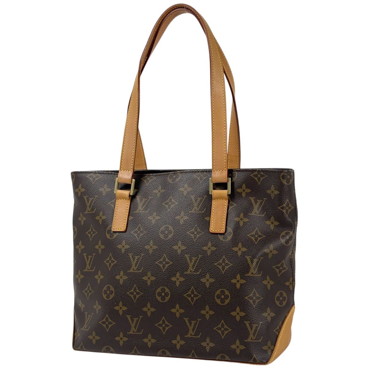 Louis Vuitton Cabas Piano Shoulder Bag Tote Monogram Brown