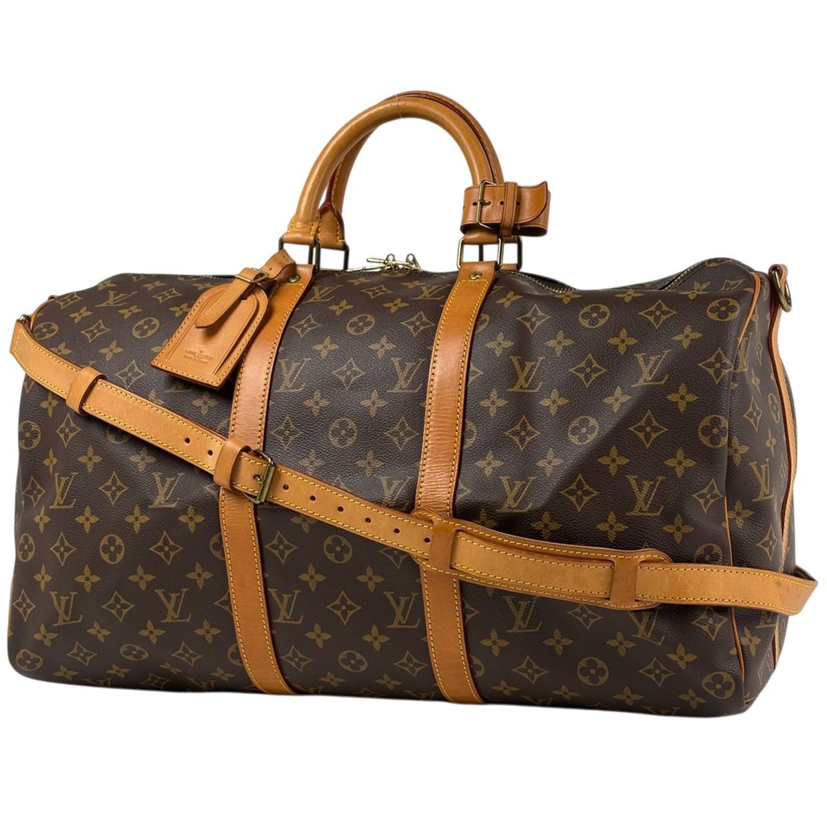 Louis Vuitton Keepall Bandouliere 50 Boston Bag Monogram Brown